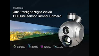 Starlight Night Vision 1280 IR thermal Camera Dualsensor Tracking Payload Camera [upl. by Baugh898]