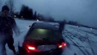 Honda civic crash awd on ice lake EG 4 rebuilt [upl. by Ahtaela]