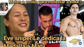 Evelyn le dedica su Amor y medalla A Maty Alvares la Pattona de Exatlón México  koke vs Emilio [upl. by Kerrison]