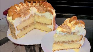 Homemade Banana Pudding Cake [upl. by Lucrece]