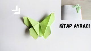 KAĞITTAN KİTAP AYRACI YAPIMIORİGAMİ KELEBEK KİTAP AYRACI YAPIMIORİGAMİ BOOKMARKOrigami Adresim [upl. by Nodnab]