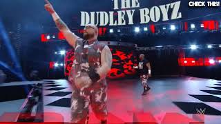 Dudley Boys return to RAW 2019 with Attitude Era Theme Epic Entrances [upl. by Kristan57]