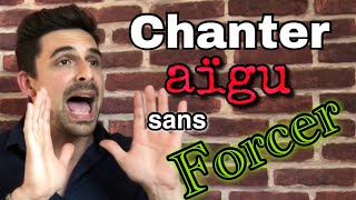 Cours de chant  CHANTER aigu sans FORCER  Explication et démonstration  Cédric Chagnot [upl. by Yclek273]