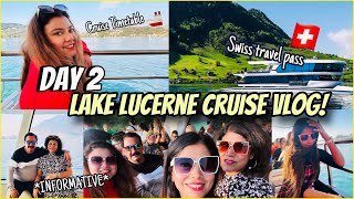 Lake Lucerne Cruise 😍 Evening Round Trip to Burgenstock Swiss Travel Pass Tips amp Boat Timetable 🚢 [upl. by Gneh876]