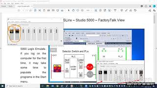 Tutorial1 Logix Emulate with RSLinx  Studio5000 FactoryTalk View [upl. by Mavilia99]