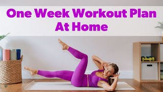 One Week Workout Plan At Home [upl. by Eliga]