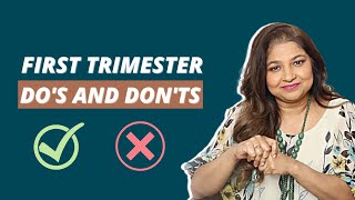 First trimester dos and donts  Explains Dr Sudeshna Ray [upl. by Salisbury619]