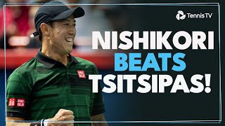 Kei Nishikori vs Stefanos Tsitsipas Highlights  Montreal 2024 [upl. by Yddub]