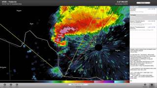 RadarScope  in search of the hook echo [upl. by Icyak]