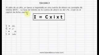 Luis Arellano Urrutia Calculo de capital en interes simple [upl. by Afatsom]