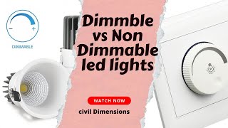 Dimmable vs Non dimmable led lights dimmable ledlights civildimensions interiordesignhomedecor [upl. by Aunson112]