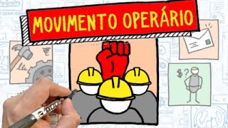 MOVIMENTO OPERÁRIO INGLÊS  História desenhada [upl. by Tepper336]