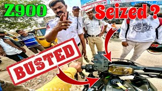 Z900 seize ayyindi 😭  Loud exhaust😱  telugu motovlogs  benhurrider46 [upl. by Arimak]