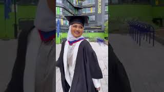 Alhamdulillah graduation qmul masters 2022 qmulgrad hijabi gradoutfit [upl. by Lanti646]