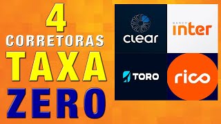 4 CORRETORAS COM TAXA ZERO [upl. by Lette]