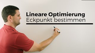 Lineare Optimierung zeichnerisch den Eckpunkt bestimmen bei Minimierungsproblem Mathehilfe [upl. by Dewees]