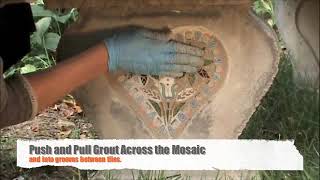 Creating a Vertical Mount Mosaic for Your Garden Using NO Days Mosaic Mesh [upl. by Nohsyt]