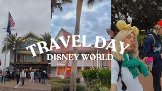 DISNEY WORLD TRAVEL DAY ✈️ Orlando Airport Caribbean Beach Resort Disney Springs amp The Boathouse [upl. by Nodnar]