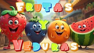 Frutas Y Verduras Canción  Fruits and Vegetables Songs for Kids  Canciones de Infantiles [upl. by Ahsiekahs913]