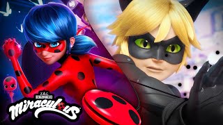 1 HOUR MIRACULOUS  😍 LADYBUG amp CAT NOIR 🐞  Season 5  Compilation ✨ [upl. by Avehsile]