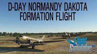 Dakota Formation Flight  RAF Upottery to Normandy [upl. by Niwre]