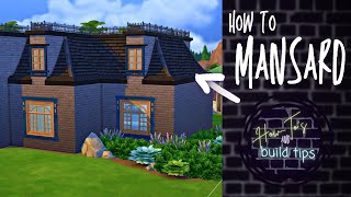 How to Build a Mansard or Second Empire Victorian Roof  Sims 4 Roofing Tutorial [upl. by Otilopih]