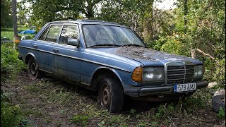 Starting MercedesBenz w123 300D After 11 Years  Test Drive [upl. by Recor]