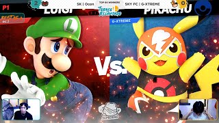 Ocon Luigi vs GXTREME Pikachu  Top 64 Winners Torneo Relampago 92 B4Factor [upl. by Yolanda994]