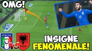 GOL INFAME INSIGNE IN EXTREMIS ITALIAALBANIA PES 2017 ITA [upl. by Kcirrej607]