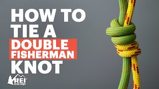 Rock Climbing How to Tie a Double Fisherman’s Knot [upl. by Notsirt316]