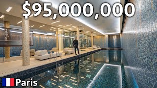 Inside a Seven Floor 95000000 PARIS Mansion With an Underground Pool [upl. by Firahs]