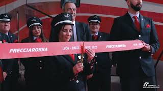 Frecciarossa  Inauguration de la ligne ParisLyon [upl. by Ecirtnom78]