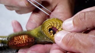 INCREDIBLE Lamprey Dissection  LAMPREY  River Monsters [upl. by Nairahcaz]