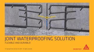 Sika® Waterbar  waterstops for joint sealing [upl. by Rockel]