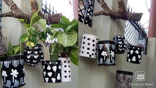 5 Awesome planter making ideasDIY hanging planters Plant pot ideas using recycled material [upl. by Intyre]