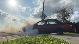 GOING 70MPH THROUGH NEIGHBORHOODS AND DOING A MASSIVE BURNOUT ae101 jdm cars corolla static [upl. by Leontine528]