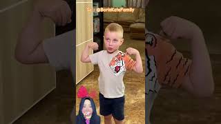 ADIK BERHASIL MENGUSIR PAMAN JAHAT ⁉️ BorisKateFamily shorts funny dubbing [upl. by Ardnaz]