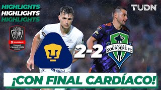 Highlights  Pumas 22 Seattle Sounders  CONCACHAMPIONS 2022  FINAL  TUDN [upl. by Hgielyak]