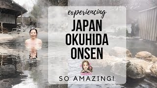 TAKAYAMA  EP 10  Relaxing in Onsen Hot Spring Bath quotBuffetquot in Okuhida [upl. by Arzed]