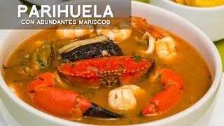 PARIHUELA DE MARISCOS  COMIDA PERUANA  RECETA DE ACOMERPE [upl. by Ricky]