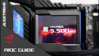 ASUS Z690 AiOC Overview amp Guide  Overclock your Intel 12th Gen K CPU to 55GHz [upl. by Atinrev804]