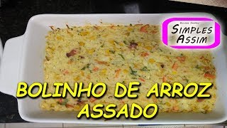 Bolinho de arroz assado [upl. by Truc]