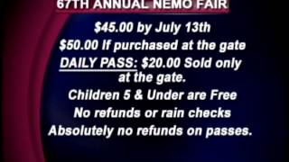 67th Annual NEMO Fair officially begins next Monday [upl. by Casie]