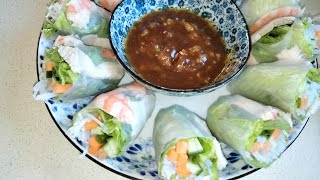 Fresh Spring Roll Quick and Easy Recipe [upl. by Hoeg200]