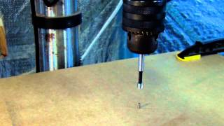 Drilling A Guitar Body For String Thru Ferrules [upl. by Ytissahc]