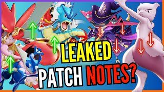 LEAKED Pokemon Unite Patch Notes Level 7 Evos Greninja Cinderace Decidueye amp WAY MORE [upl. by Ahsemat]