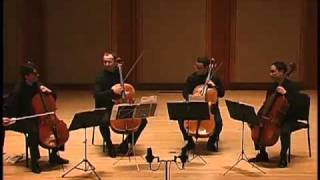 Boston Cello Quartet plays Dejardin quotVariations on a New Worldquot Part 1 [upl. by Levins]