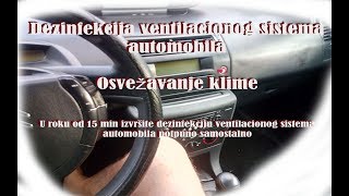 Dezinfekcija klimatizacionog sistema automobila [upl. by Nednerb]