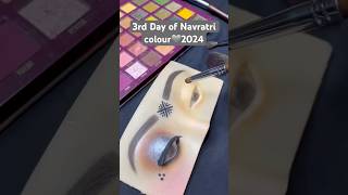 3rd Day of Navratri colour🩶2024simple grey makeuptrending trendtrendingshortsmakeupnavratri [upl. by Kcirdle]