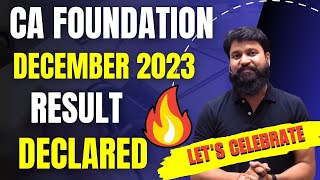 RESULT DECLARED I Lets Celebrate I CA Foundation Dec 2023 Result I CTC Classes [upl. by Jestude]